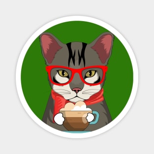 Angry Coffee Cat Magnet